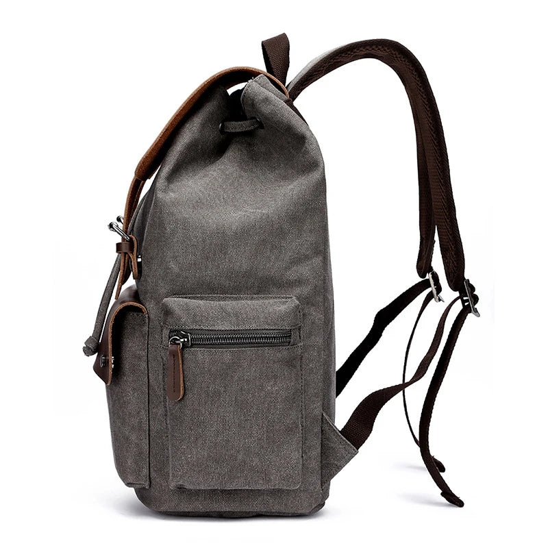 NEW Men's Backpack Vintage Canvas Backpack School Bag Men's Travel Bags Large Capacity Backpack Laptop Backpack Bag High Qualit