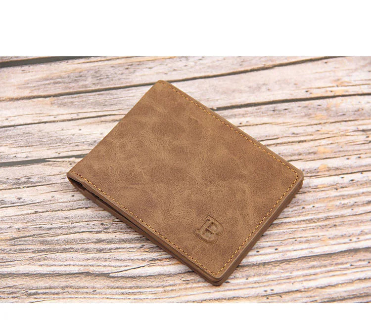 Free Name Engraving Short Men Wallets Slim Card Holder High Quality Male Purses PU Leather Small Coin Pocket Zipper Men's Wallet