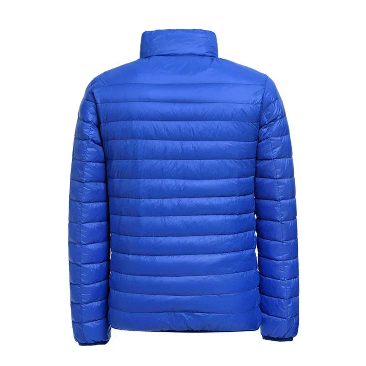 Men's Lightweight Water-Resistant Packable Puffer Jacket 2023 New Arrivals Autumn Winter Male Fashion Stand Collar Down Coats