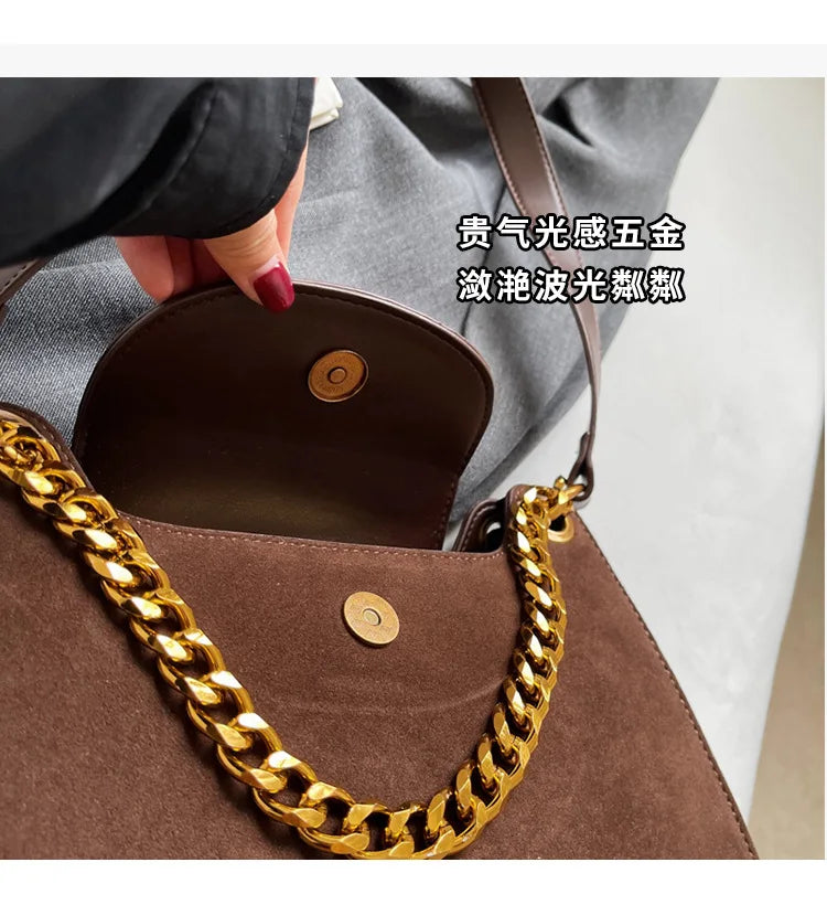 Metal Letter Designer Brand Handbags Top Handle Luxury Shoulder Bags Solid Color Elegant Crossbody Bags Fashion Bags For Women