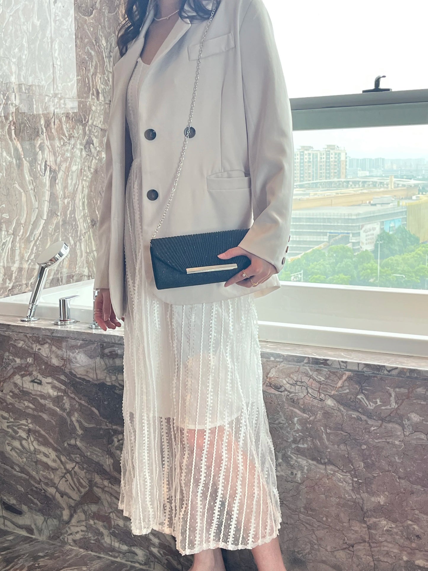 Fashion Elegant Clutch Bag New 2023 Hot Selling Chain Dinner Bag Bride Bridesmaid Lady Handbag Factory Outlet