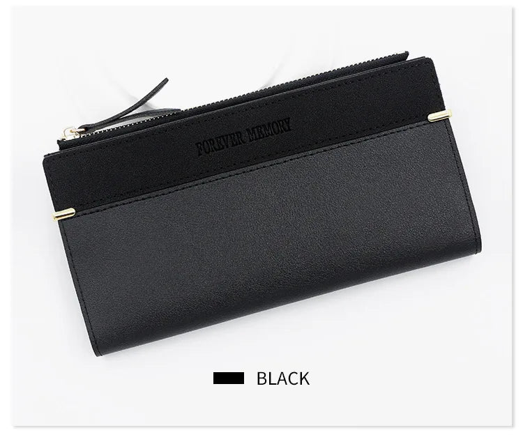 2024 New Long Women Wallets Clutch Zipper Coin Pocket Name Engraved Female Wallet Large Capacity Card Holder Brand Women's Purse