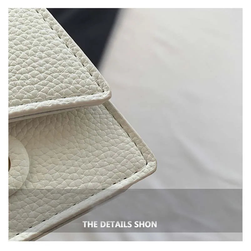 New Fashion Women's Bag PU Leather Ladies Purses Handbag Single Shoulder Crossbody Small Square Bag Trend Designer