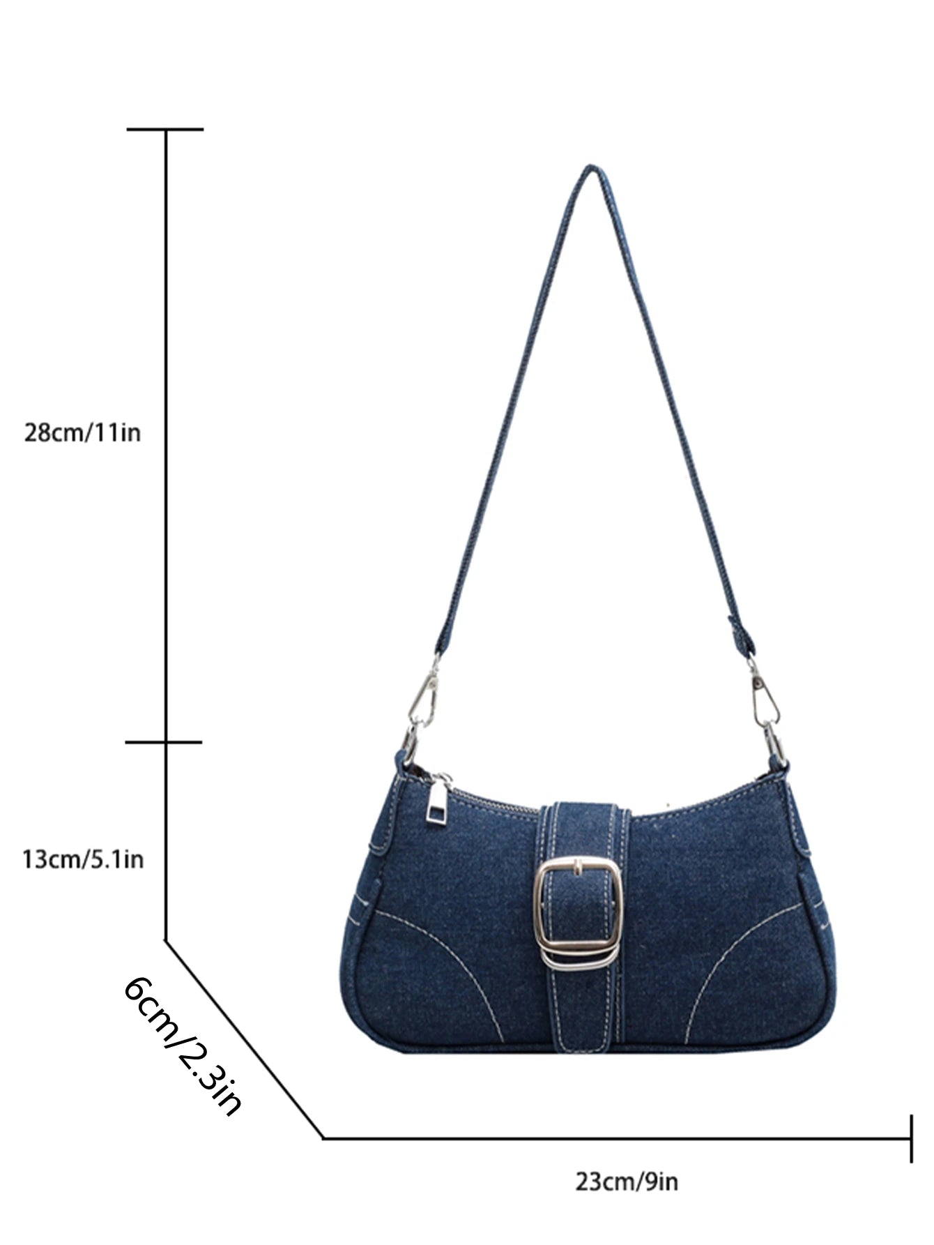 Small Design Jeans Bag Women's New Cross-Shoulder Bag Shoulder Canvas Bag