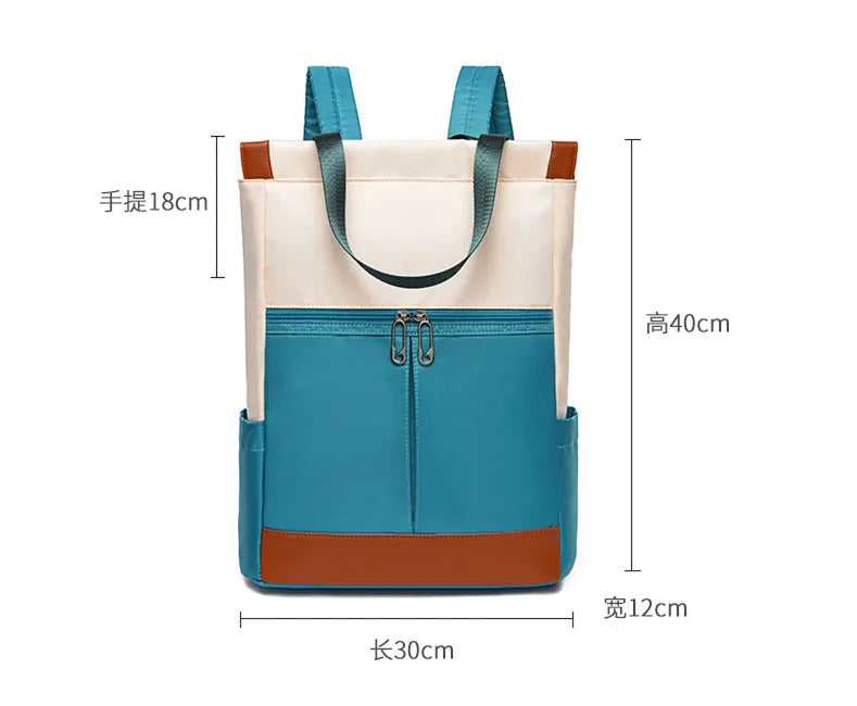 New Fashion Oxford Cloth Large Capacity Backpack Lightweight Handheld Casual Student Schoolbag Wholesale of Ladies Travel Bag