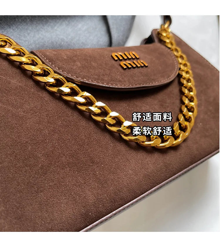 Metal Letter Designer Brand Handbags Top Handle Luxury Shoulder Bags Solid Color Elegant Crossbody Bags Fashion Bags For Women