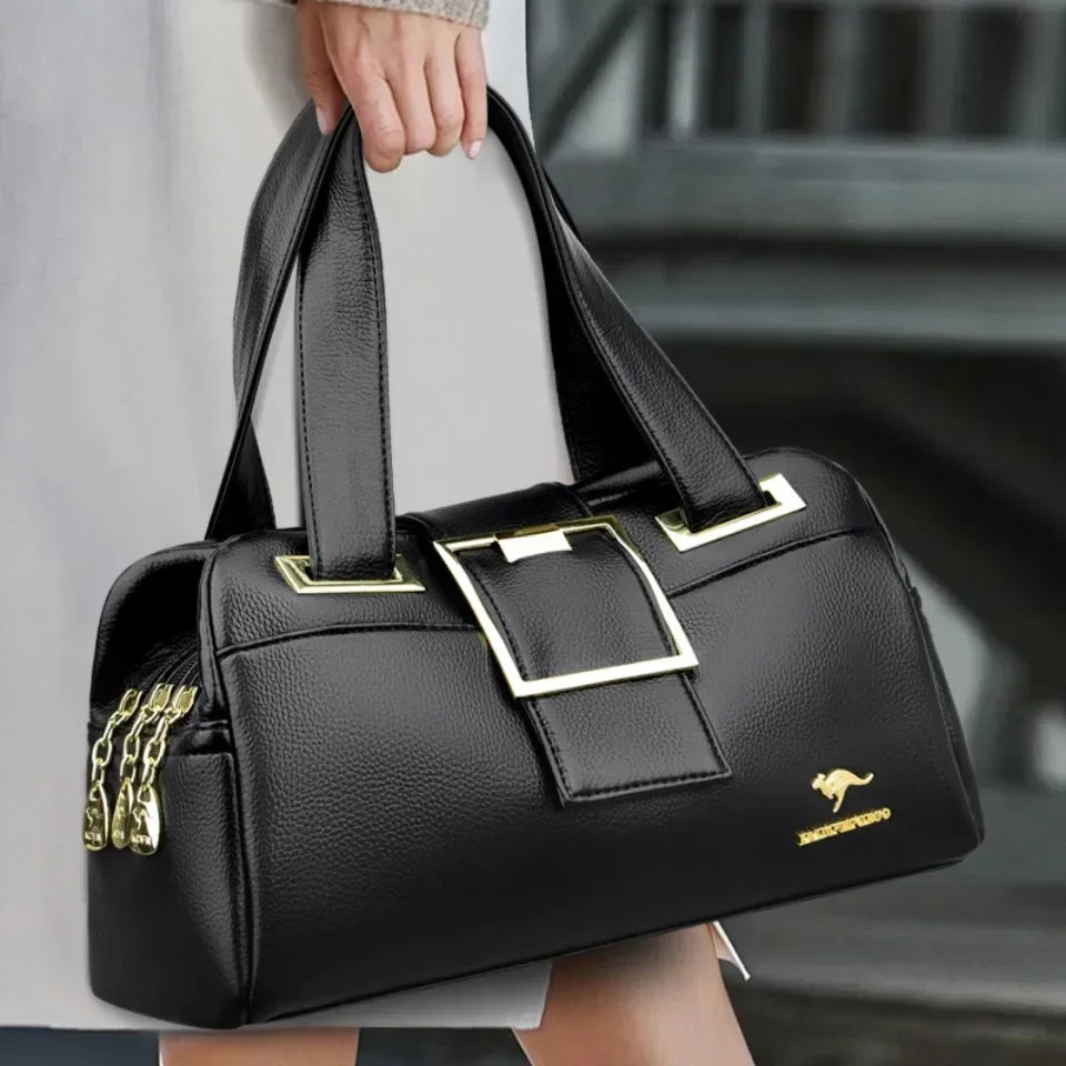 Real Women Soft Leather Shoulder Bags Luxury Women's Bag High Quality Ladies Handbag Fashion Female Messenger Bag Large Tote Sac