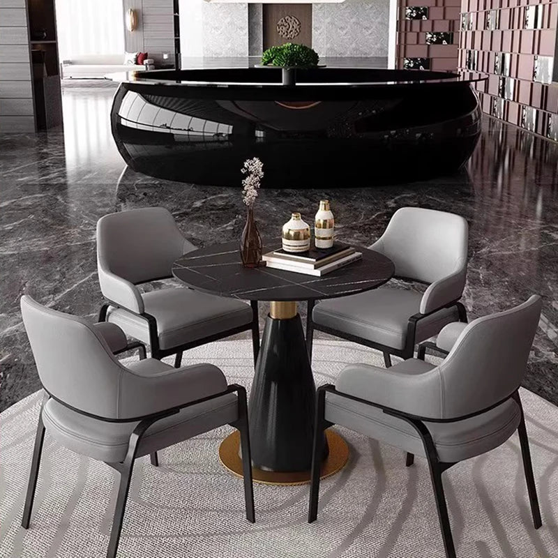 Living Room Nordic Dining Table Round Accent Mobile Dining Room Set Designer Home Tavolino Da Salotto Kitchen Furniture