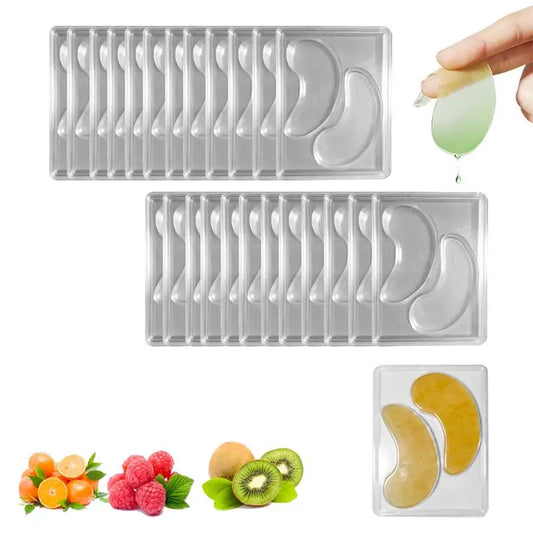 Lot de 12 ou 24 moules réutilisables pour cache-œil faits maison, transparents, pour la maison ou le salon