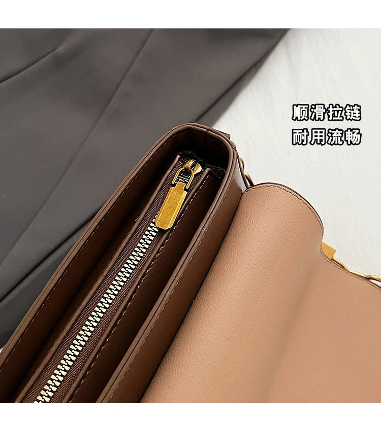 New Niche Handbag French Retro Tote Bag Fashion One-Shoulder Diagonal Bag Exquisite High-Quality Portable Small Square Bag Gifts