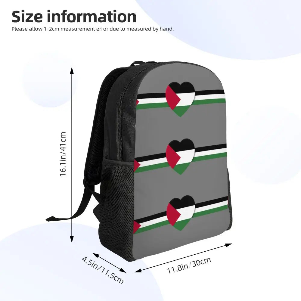 Custom Palestinians Keffiyeh Pattern Backpack for Women Men Waterproof College School Tradition Bag Print Bookbags