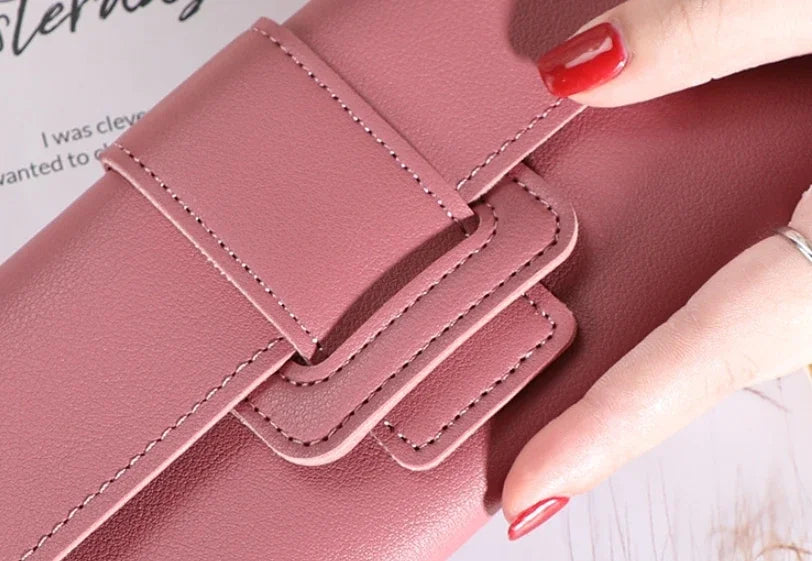 Women Wallet Cardholder Coin Purses Clutch Phone Credit Card Holder Ladies Luxury Large Capacity Leather Bag with Zipper