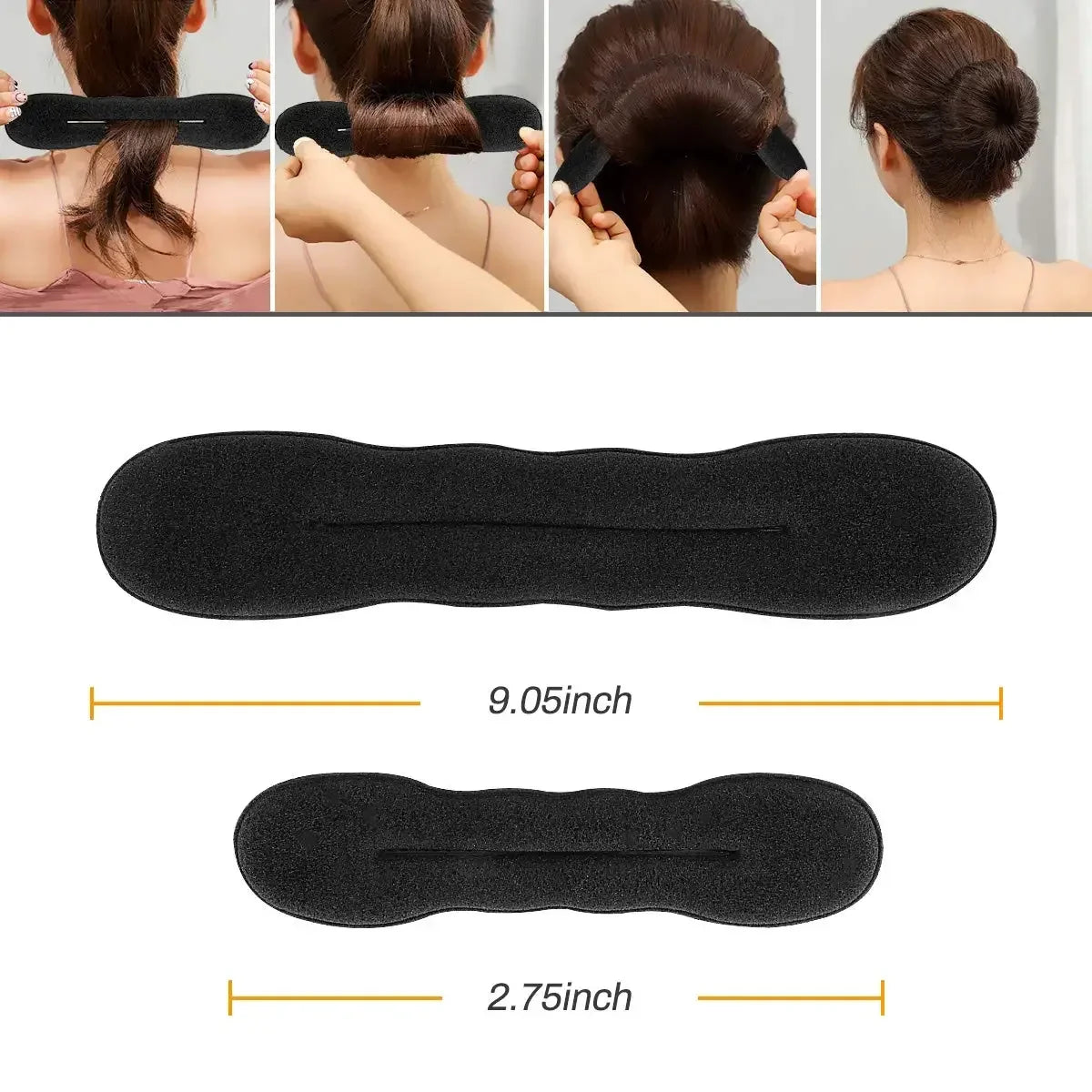 Outil de coiffure en éponge Boucle en plastique Fabricant de cheveux bouclés Chouchou Bandeau Twist Donut Chignon Bigoudi Bandeaux Outils de coiffure