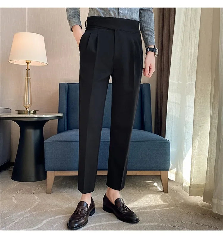 High-quality Nadors Men's Trousers Casual Business Formal Suit Pants High-waisted Slims Smooths Your Silhouette Cropped Pants