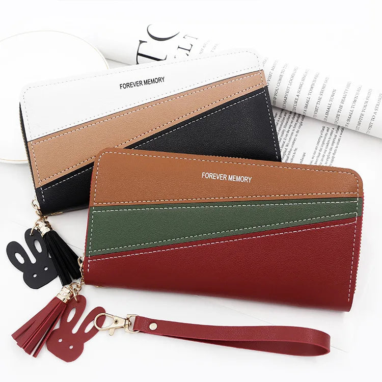 2024 New Long Women Wallets Cute Fashion Multifunctional Clutch Name Engraving Female Wallet Card Holder Luxury Women's Purses