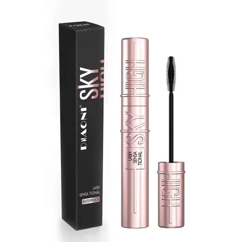 Mascara Volume Noir Waterproof Mascara Allongant Anti-Taches Pinceau Extrêmement Fin Base de Cils Longue Tenue Naturelle Sans Taches