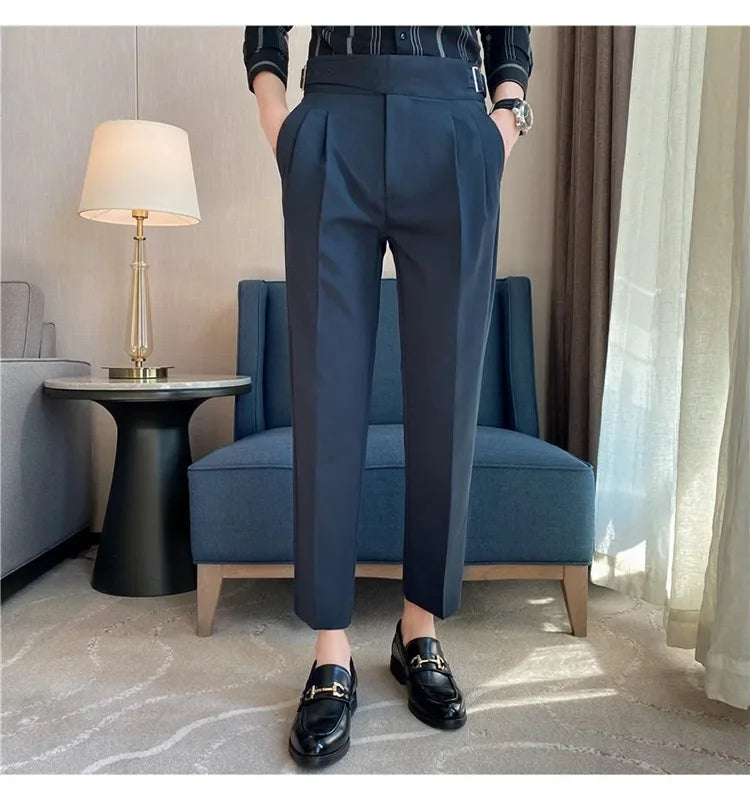 High-quality Nadors Men's Trousers Casual Business Formal Suit Pants High-waisted Slims Smooths Your Silhouette Cropped Pants