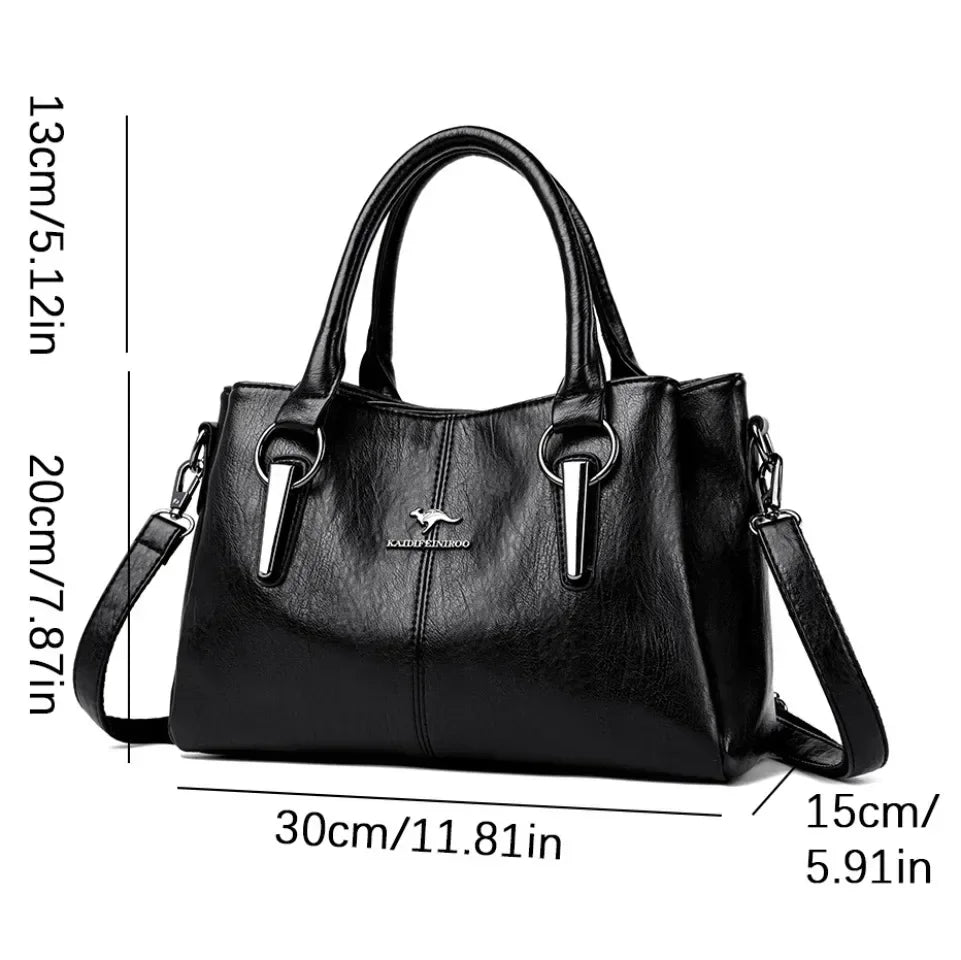 Real Women Soft Leather Shoulder Bags Luxury Women's Bag High Quality Ladies Handbag Fashion Female Messenger Bag Large Tote Sac