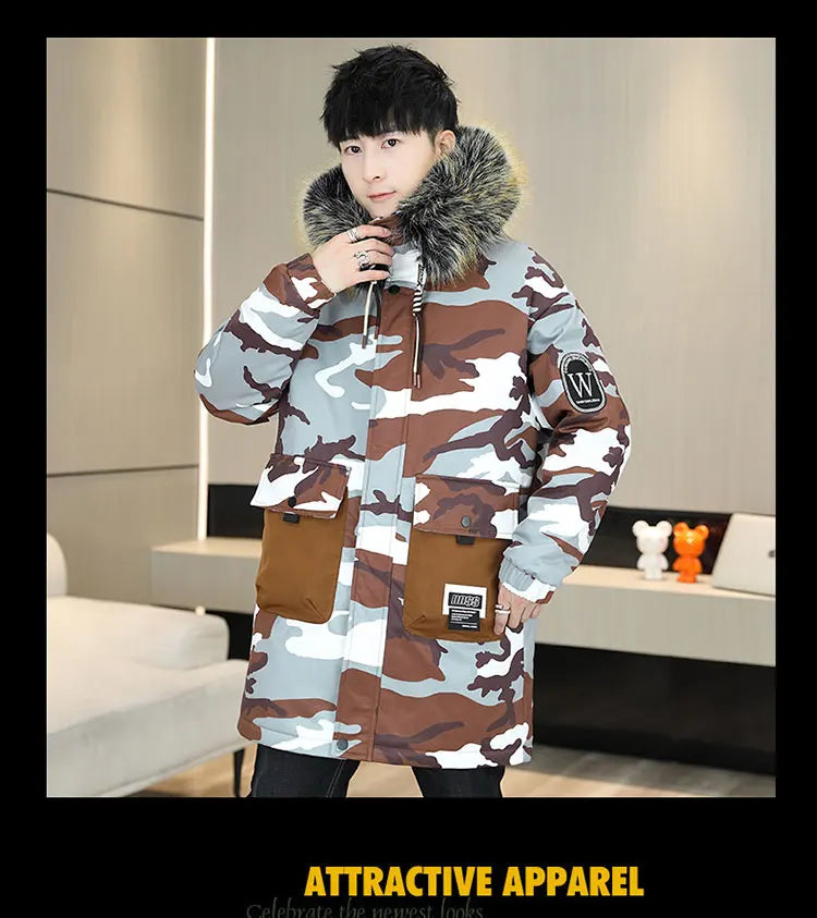 Automne Hiver Nouvelle Épaissir Veste Chaude Hommes À Capuche Parkas Manteau Polaire Tendance marque Streetwear ins veste en laine