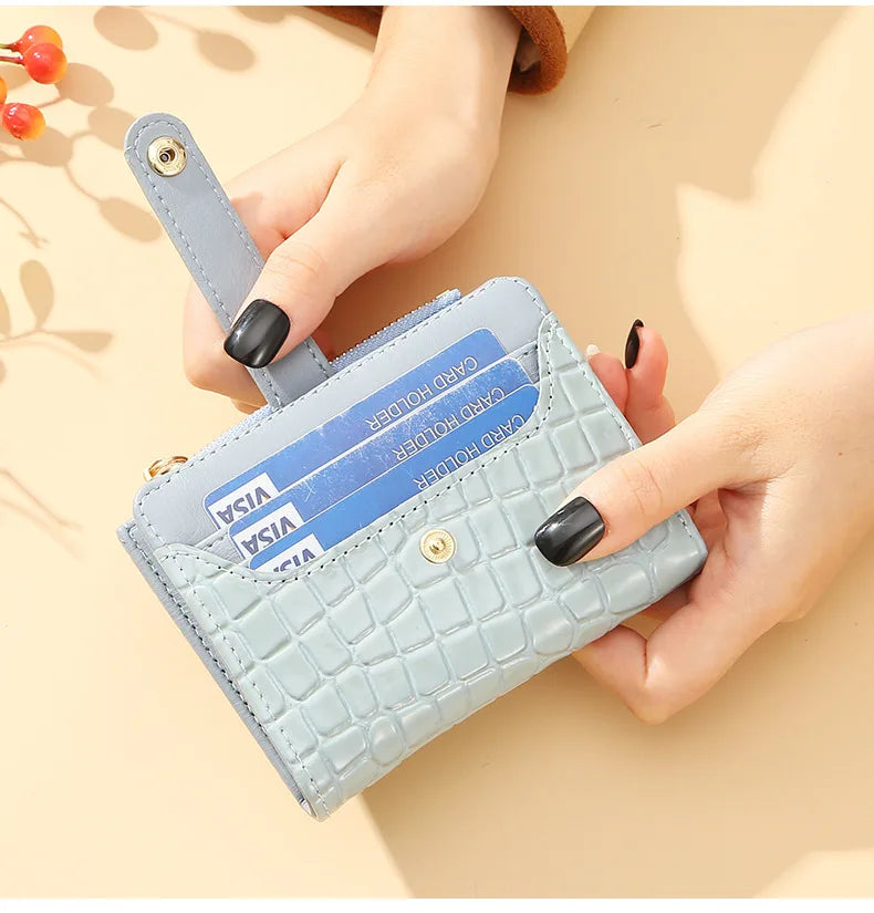 Women Short Wallet Small Fashion Luxury Brand Leather Purse Ladies Card Bag for Women Clutch Female Purse Money Clip Wallet 2023