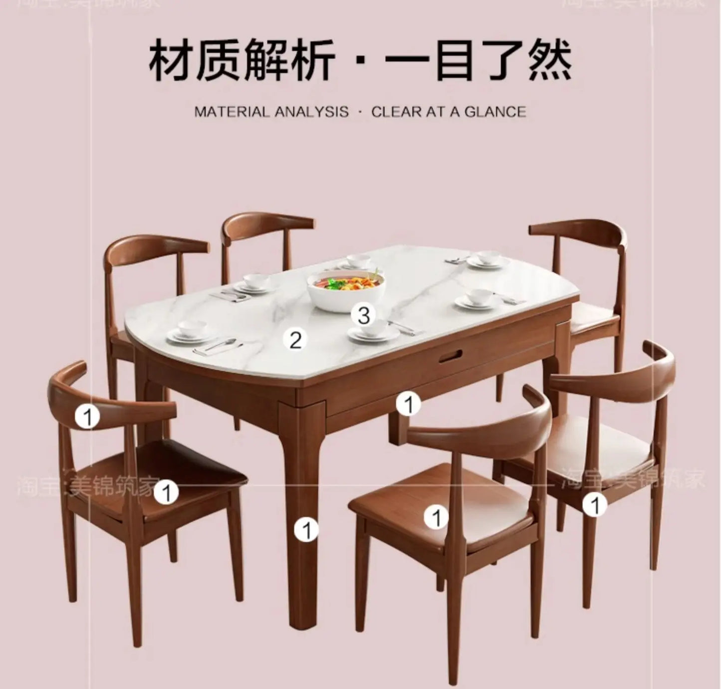 Extendable Dining Table Sets Chairs Cabinets for Living Room Glass Garden Furniture Portable Folding Comedores 4 Sillas Ofertas