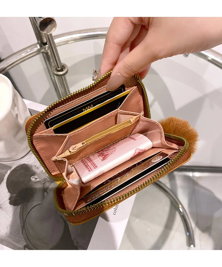 Women Short Wallet Many Department Ladies Cute Small Clutch Ladies Money Coin Card Holders Purse Female Wallets