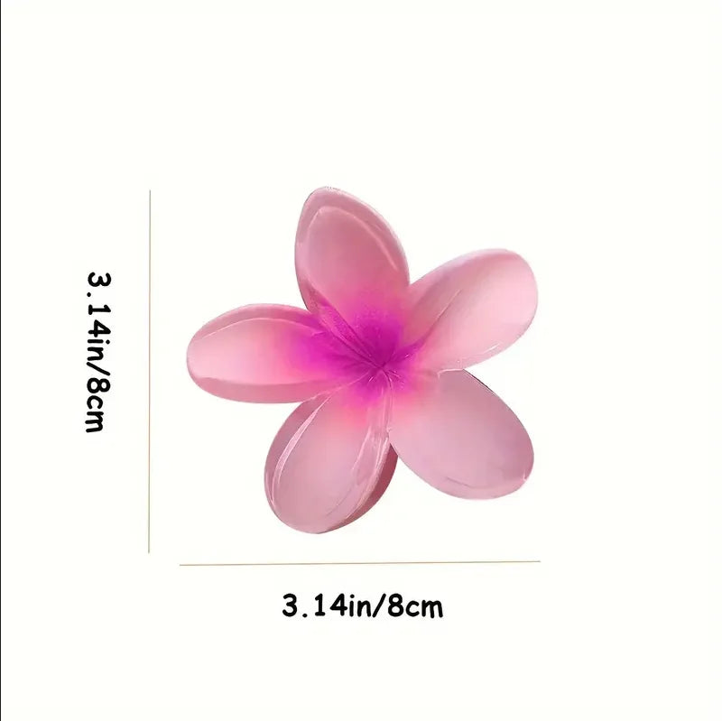 4/6PCS Fashion Women Flower Hair Clips Vacation Bohemia Egg Flower Hair Clips Barrettes Girls Large Hairpins Hair Accessories