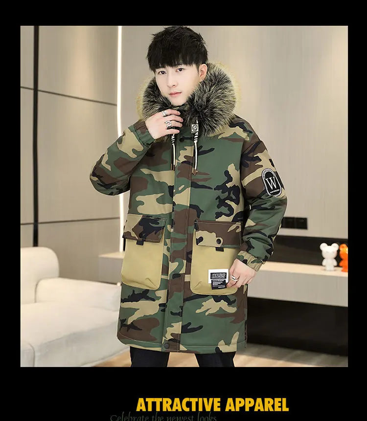 Automne Hiver Nouvelle Épaissir Veste Chaude Hommes À Capuche Parkas Manteau Polaire Tendance marque Streetwear ins veste en laine