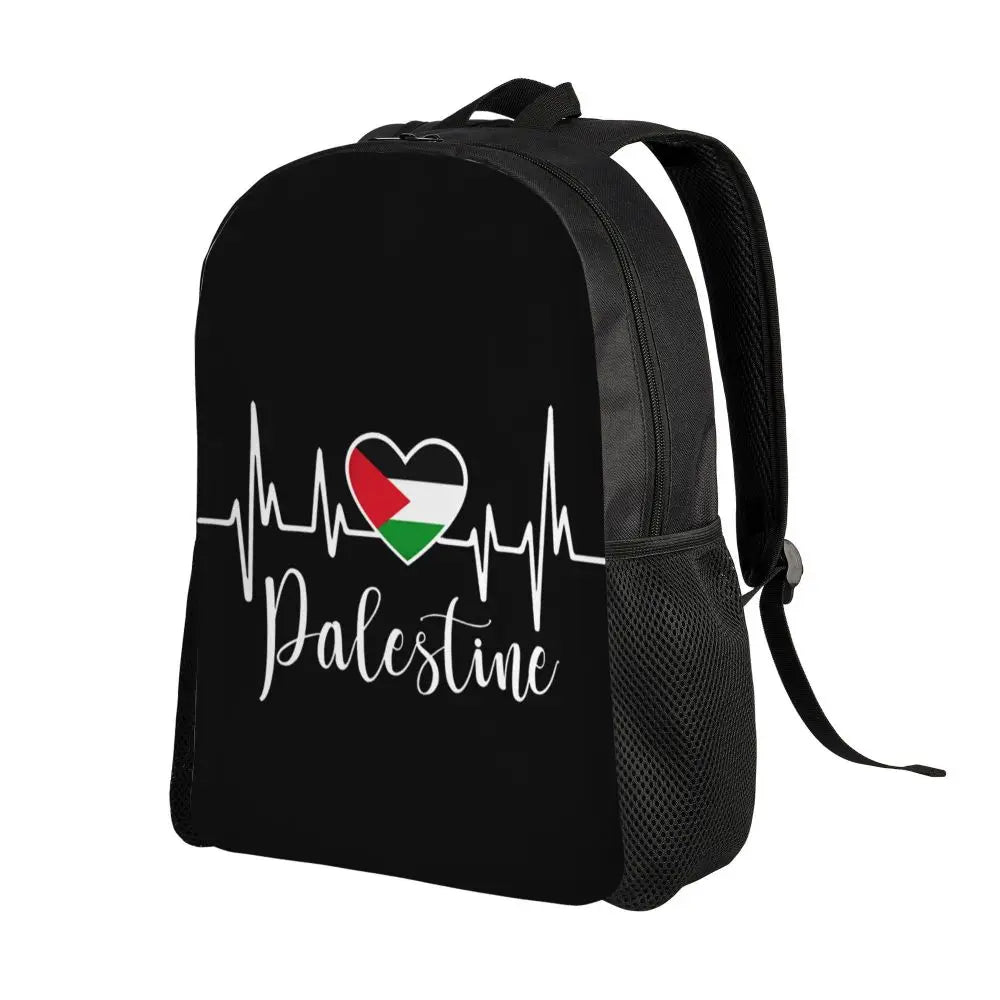 Custom Palestinians Keffiyeh Pattern Backpack for Women Men Waterproof College School Tradition Bag Print Bookbags