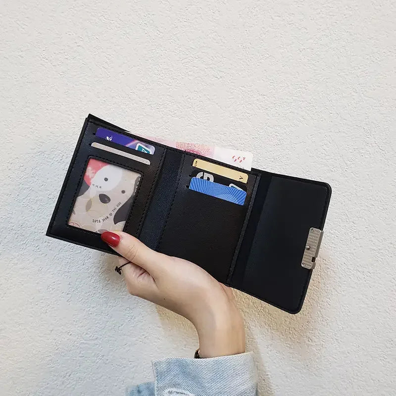 Women's Wallet Short Women Coin Purse Wallets For Woman Card Holder Small Ladies Wallet Female Hasp Mini Clutch For Girl