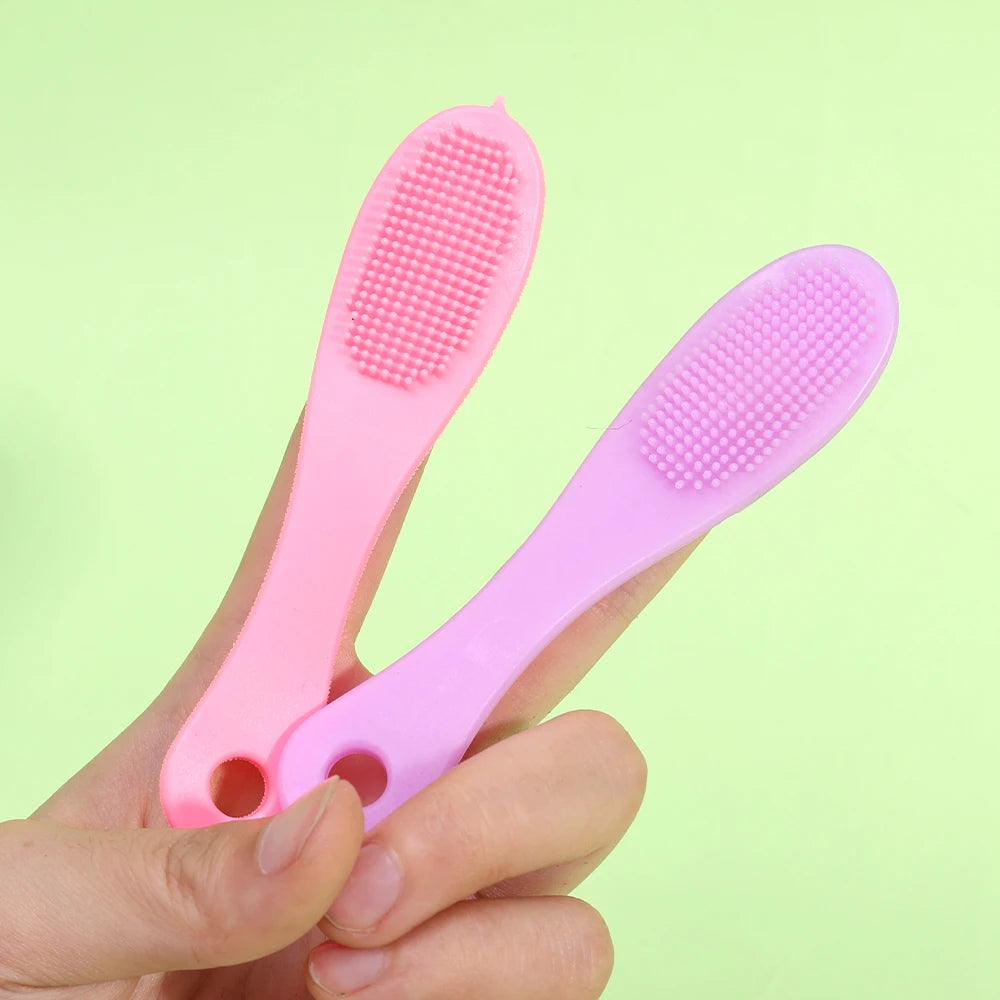 Brosse de nettoyage des pores du visage en silicone, brosses de massage double face pour le visage et le nez, brosse douce pour le lavage de la tête et du nez, outil de nettoyage pour les soins de la peau