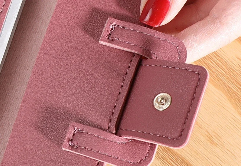 Women Wallet Cardholder Coin Purses Clutch Phone Credit Card Holder Ladies Luxury Large Capacity Leather Bag with Zipper