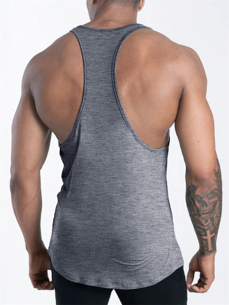 Men's Sports Fitness Tank Top Summer GYM Training  Undershirt Running Basketball Quick Drying Breathable loose Tank Top men tops