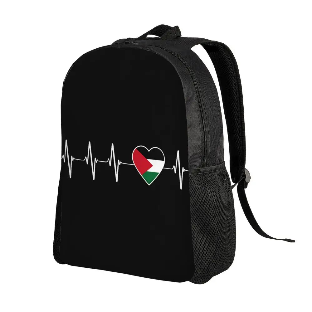 Custom Palestinians Keffiyeh Pattern Backpack for Women Men Waterproof College School Tradition Bag Print Bookbags