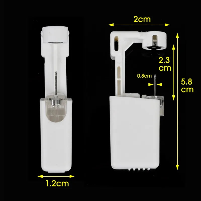 طقم مسدس ثقب الأذن الآمن بدون التهاب، أداة ثقب الأذن المطهرة التي يمكن التخلص منها، أداة ثقب الجسم والأنف