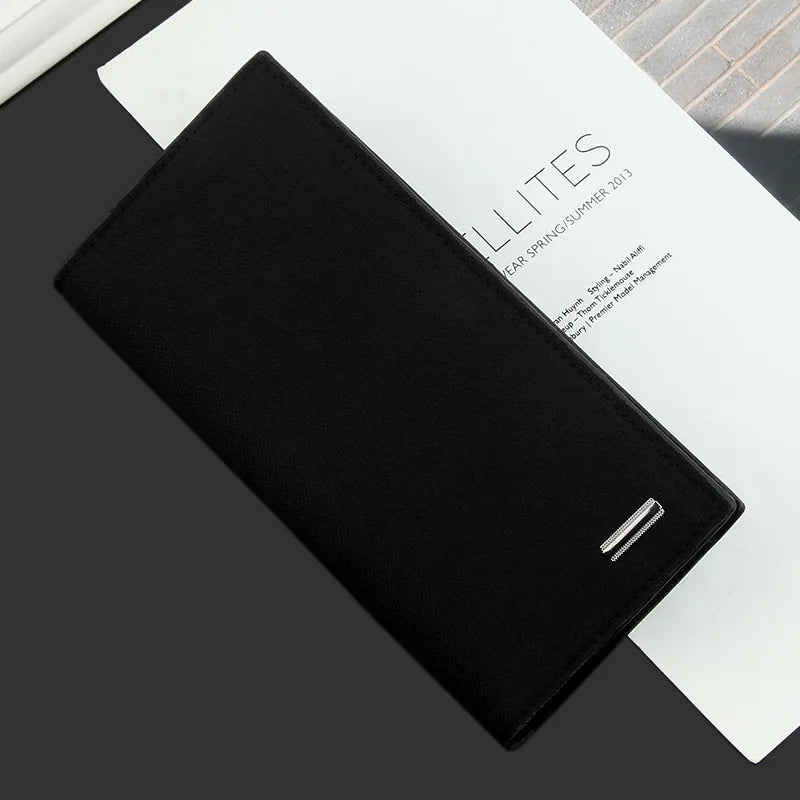 2022 New Men's Wallet Long Fashion Men's Magnetic Buckle Plus Envelope Large-capacity Multi-card Pocket Wallet Multi-card Wallet