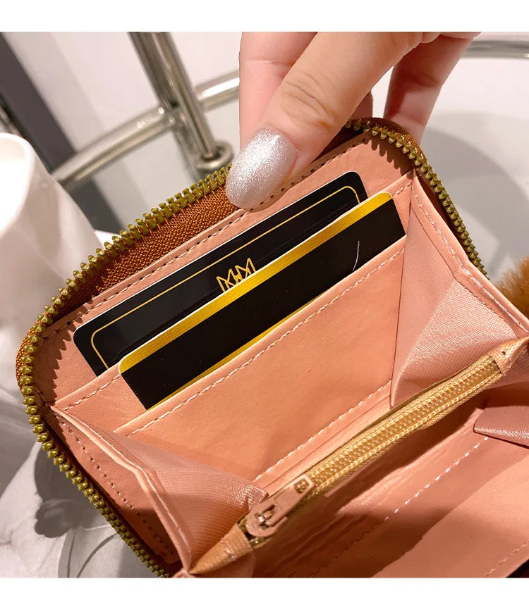 Women Short Wallet Many Department Ladies Cute Small Clutch Ladies Money Coin Card Holders Purse Female Wallets