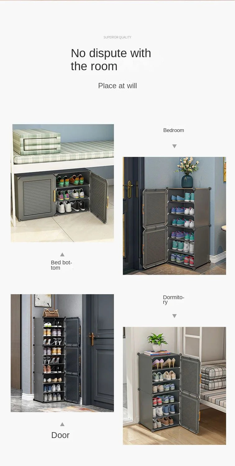 Modern Household Corridor Bedroom Dustproof Shoerack Hallway Living Room Multilayer Cabinets New Storage Shoe Rack Furniture