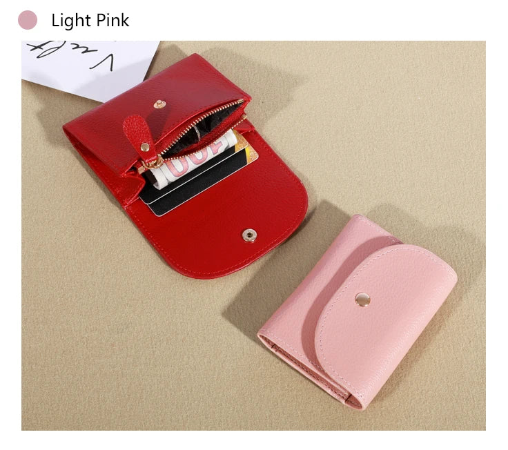 Practical Women's Small Card Wallet Simple and Fashionable Small Card Bag School Girls' Coin Wallet