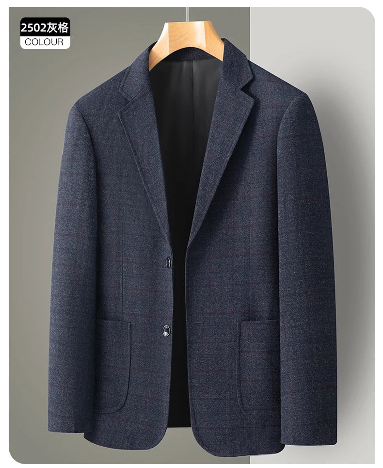 Blazer tendance pour homme, nouvelle mode, tenue professionnelle décontractée, style britannique, ample, quatre saisons