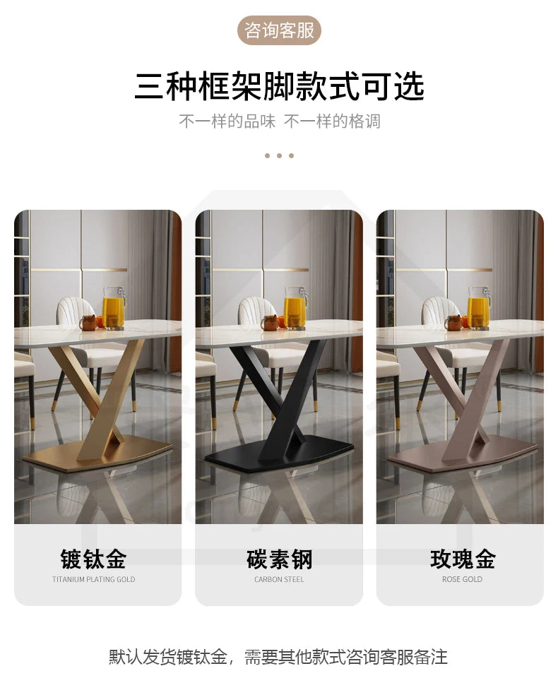 Entrance Table Marble Alternative Dining Room Set Breakfast Nook Coffee Living Furniture Games Modern Portable Muebles De Cocina