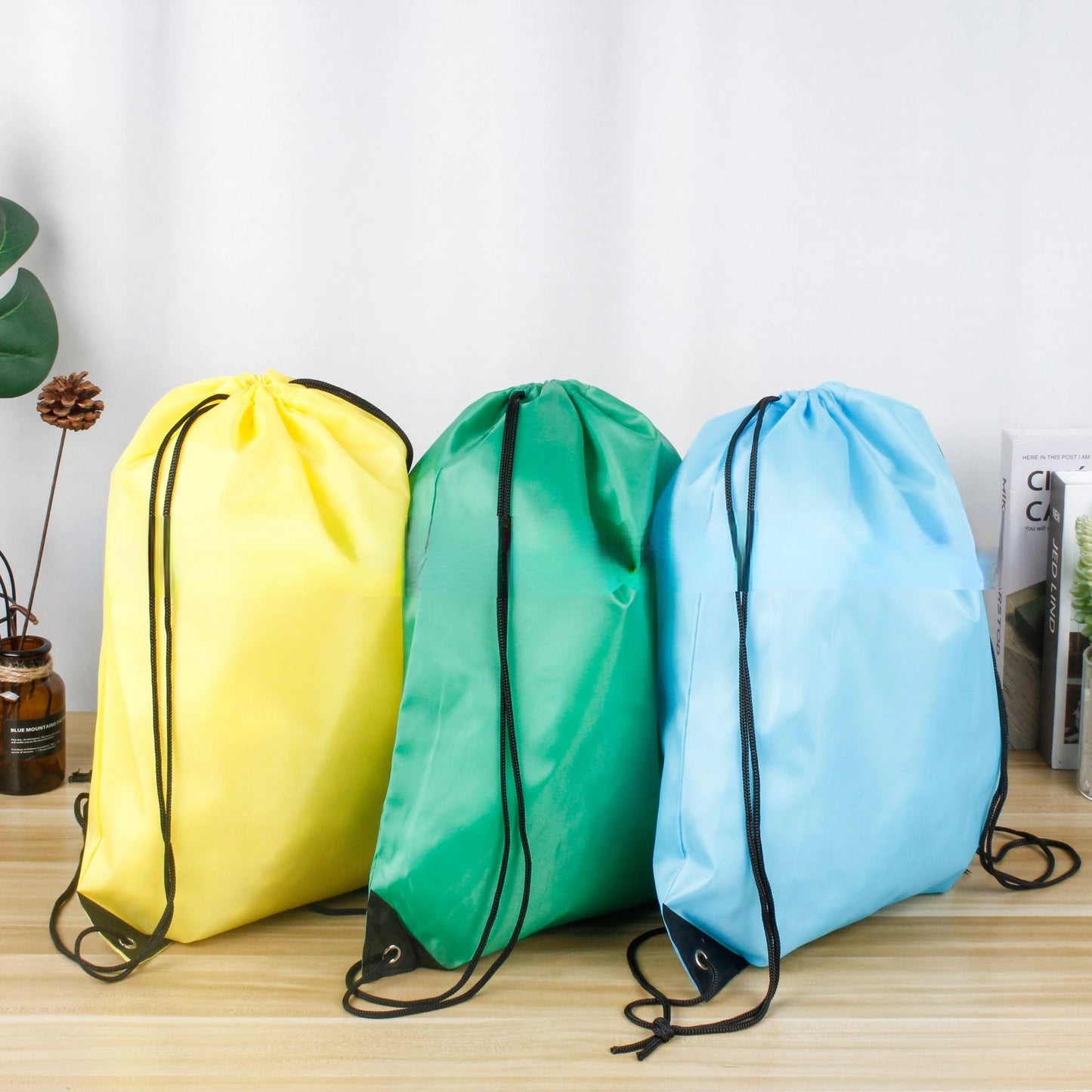 Waterproof Sports Gym Bag Drawstring Sack Outdoor Travel Backpack Shopping Bags Swimming Basketball Yoga Bags