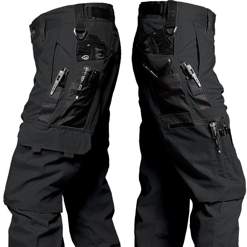 Men's Cargo Pants Multi Pockets Work Trousers Casual Tactical Pants Male Outwear Straight Autumn Winter Wear-resisting Trousers