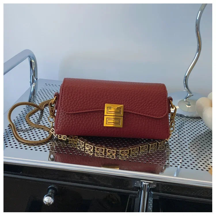 2024 New High-end Texture Small Square Bag Women's Crossbody Bag Versatile and Fashionable Chain Bags Ladies HandBags