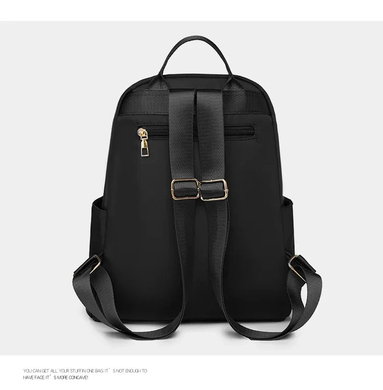 Hot Sale Fashionable Women's Backpack 2024 New Light Luxury Design Solid Color Versatile Basic Style Backpack Bolso Mujer