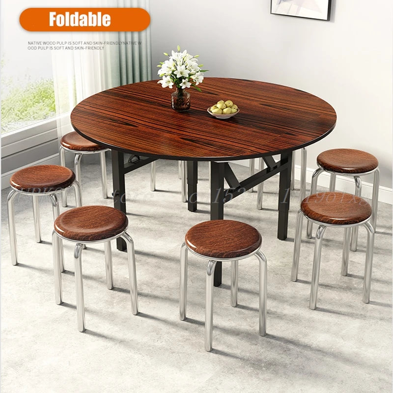 Folding Dining Table, Multifunctional Furniture, Liftable, Household, Round, Square, Foldable, Apartment, Living Room