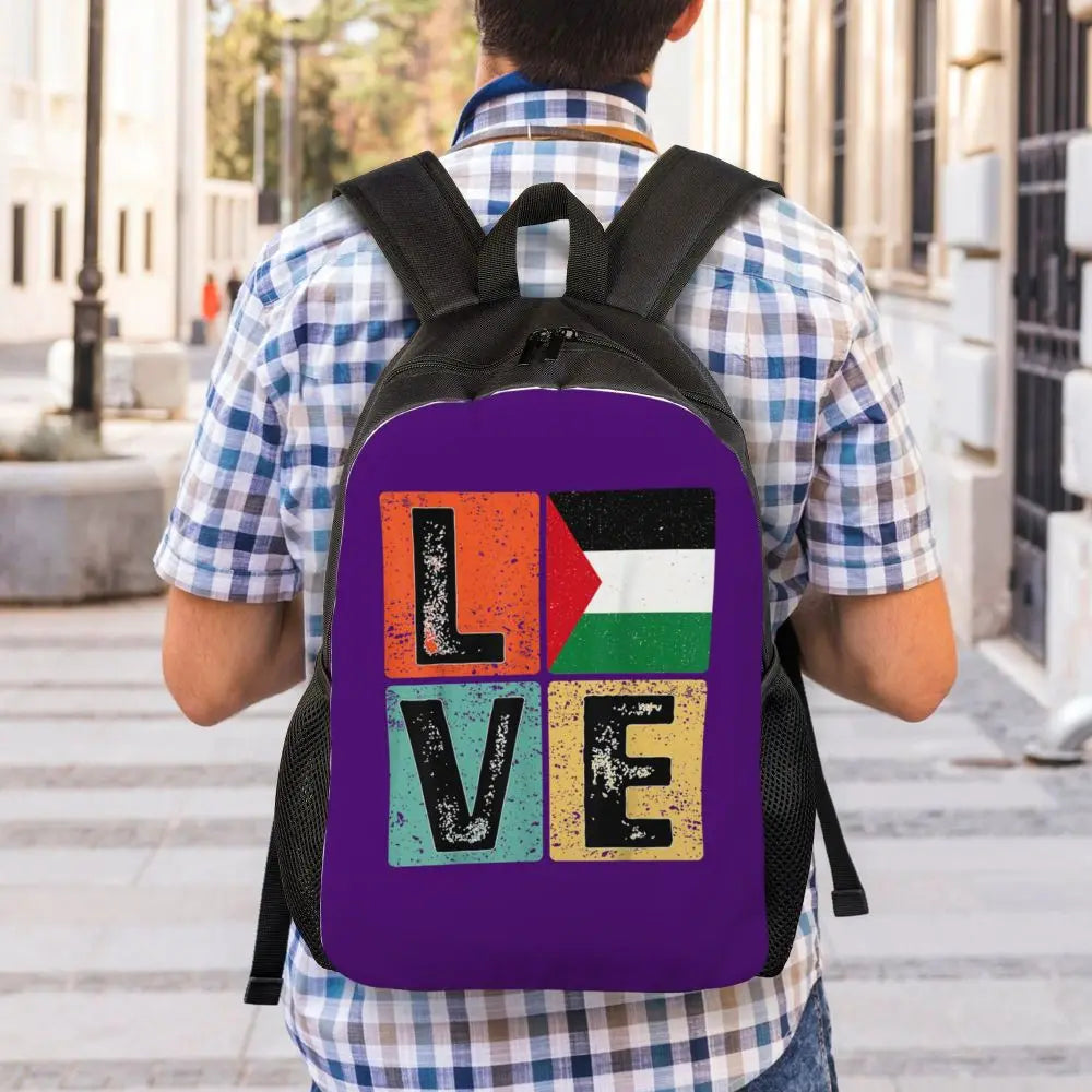 Custom Palestinians Keffiyeh Pattern Backpack for Women Men Waterproof College School Tradition Bag Print Bookbags