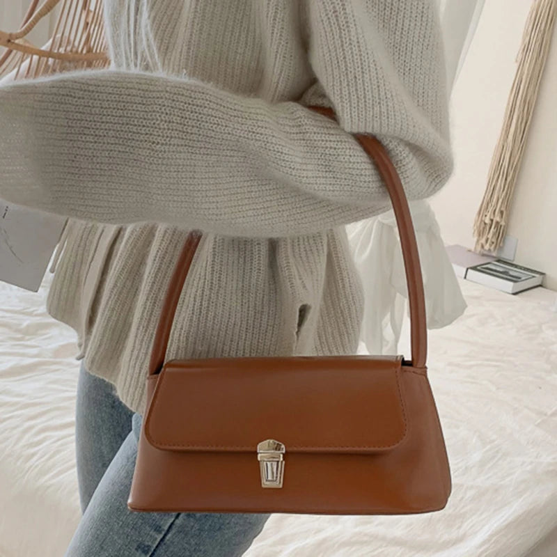 Luxury Brand Crossbody Bags For Women Fashion Design Underarm 2023 Woman Shoulder Bag Female Handbag And Purses Solid Color