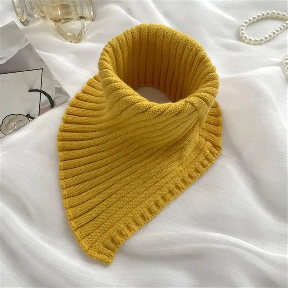 Fashion Autumn Winter Knitted Fake Collar Scarf Women Warm Elastic Turtleneck Neck Warmer Detachable Winter Warm Windproof Scarf