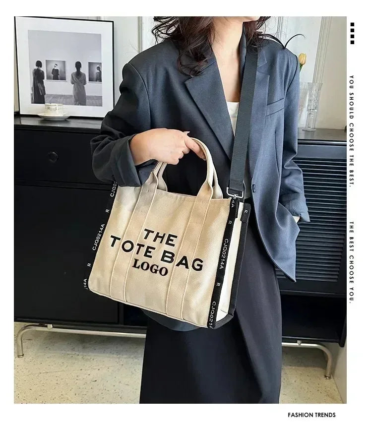 New Tote Bag Women's Fashion Fashionable Yankee Letter Handbag Foreign Trade Vintage Bags Side Single Shoulder Crossbody Bag